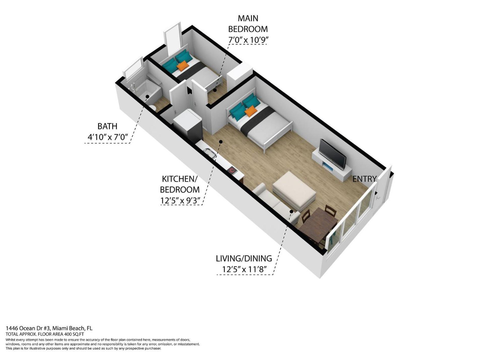 Beachy 1 B/R, W/2 Queen Beds, On Ocean Drive Beach Miami Beach Exteriér fotografie
